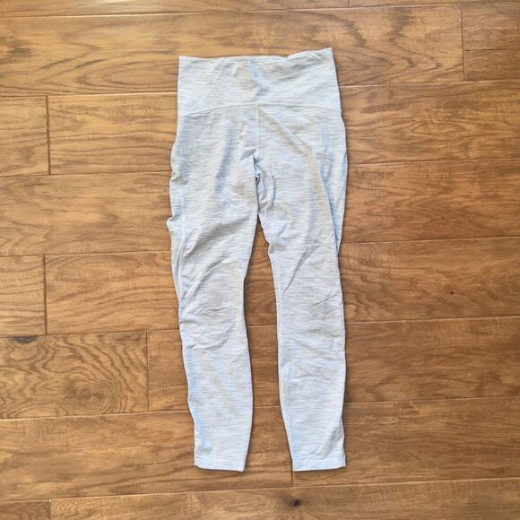 Lululemon Train Times Pant 25" Size 6 Wee Are From Space Sheer Blue Chambray - Picture 1 of 12